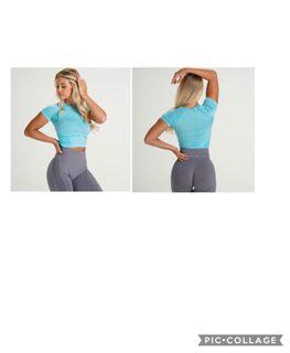 Nvgtn - short sleeve activewear top sz Small