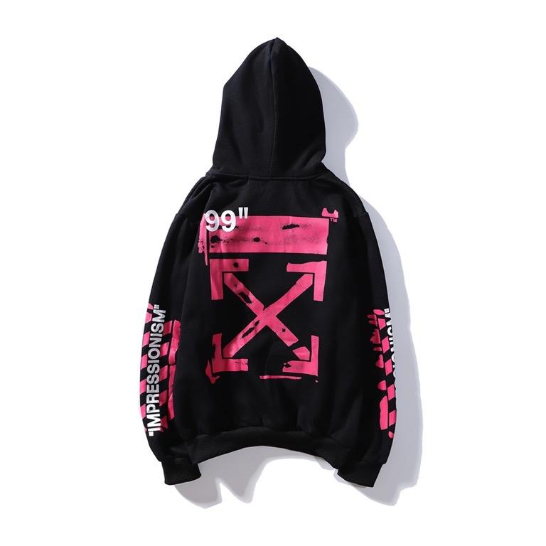 Off white impressionism hoodie white clearance