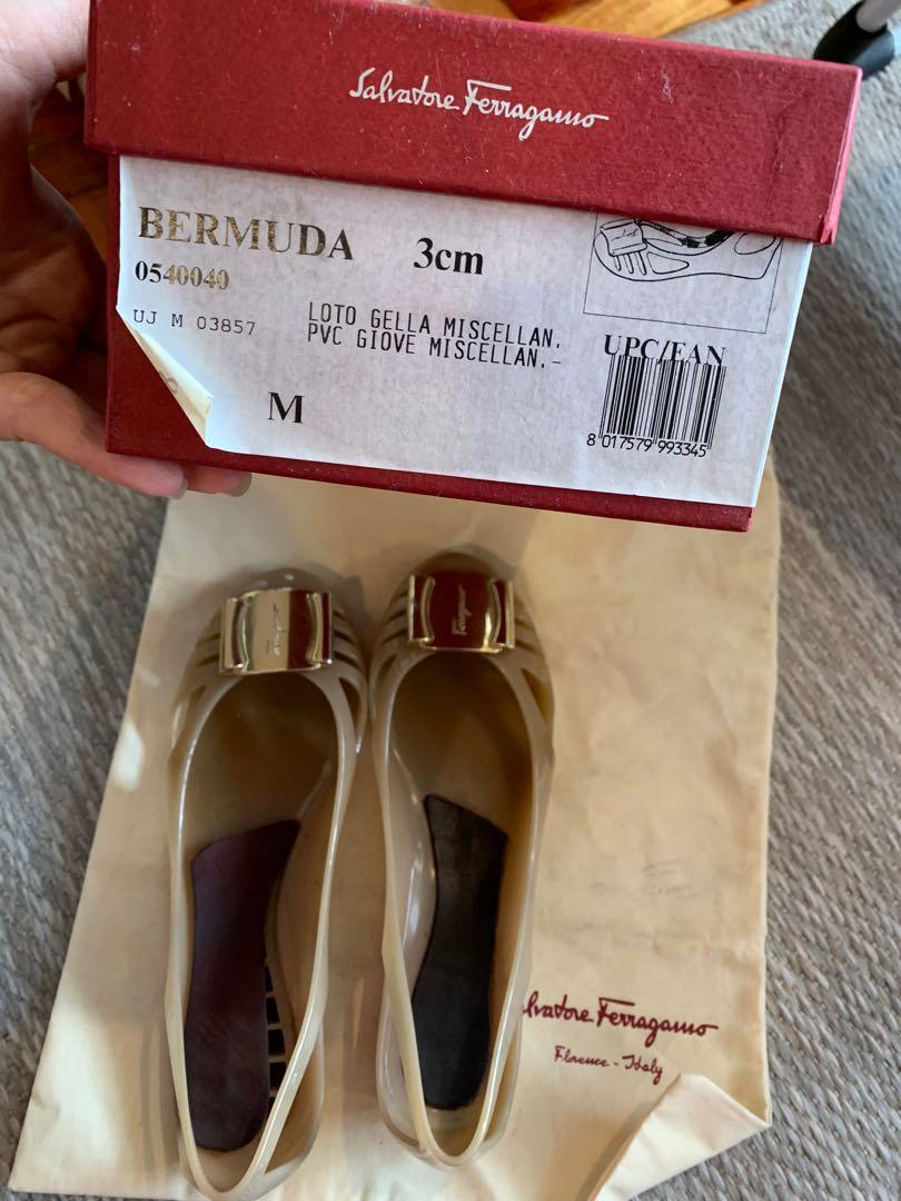 Original Salvatore Ferragamo jelly shoes Women s Fashion Footwear Flats Sandals on Carousell