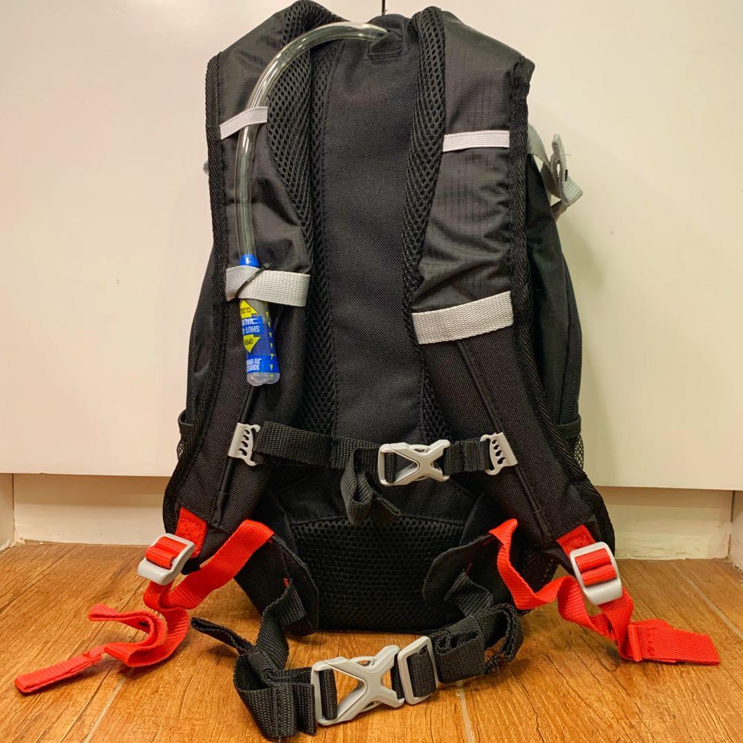 Outdoor Products ARROYO Hydration Backpack 13L Capacity Hiking Bag 2L Bladder Black Red Sports Equipment Other Sports Equipment and Supplies on Carousell