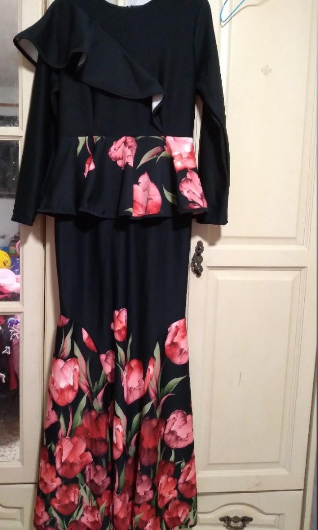 peplum dress muslimah