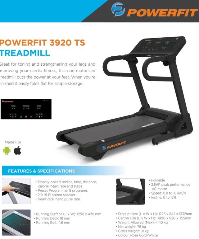 1.5 distance on treadmill
