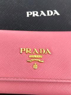 Prada Saffiano Key Holder - Pink Prada Saffiano Key Holder - Pink
