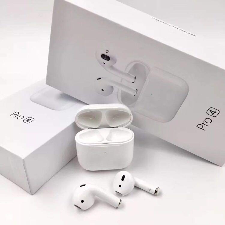 Pro 4 Airpods (Category: Earphones) located in Mandaluyong City. Submitted by esmeeltd (Listing ID 1026926320, Image 1). Description: ✔️ HIGH QUALITY ✔️ BRAND NEW AND SEALED ✔️ FREE PAPER BAG and SILICONE CASE 💥 BOX INCLUSION: • One Pair of Airpods4pro • Charging Box / Case • Charging Cable • User Manual.