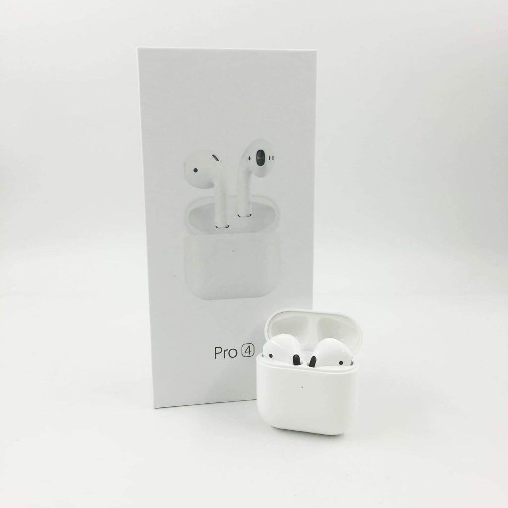 Pro 4 Airpods (Category: Earphones) located in Mandaluyong City. Submitted by esmeeltd (Listing ID 1026926320, Image 3). Description: ✔️ HIGH QUALITY ✔️ BRAND NEW AND SEALED ✔️ FREE PAPER BAG and SILICONE CASE 💥 BOX INCLUSION: • One Pair of Airpods4pro • Charging Box / Case • Charging Cable • User Manual.