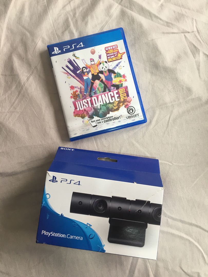 PS4 Camera + Just Dance 2019, Video Gaming, Game Consoles, PlayStation on Carousell
