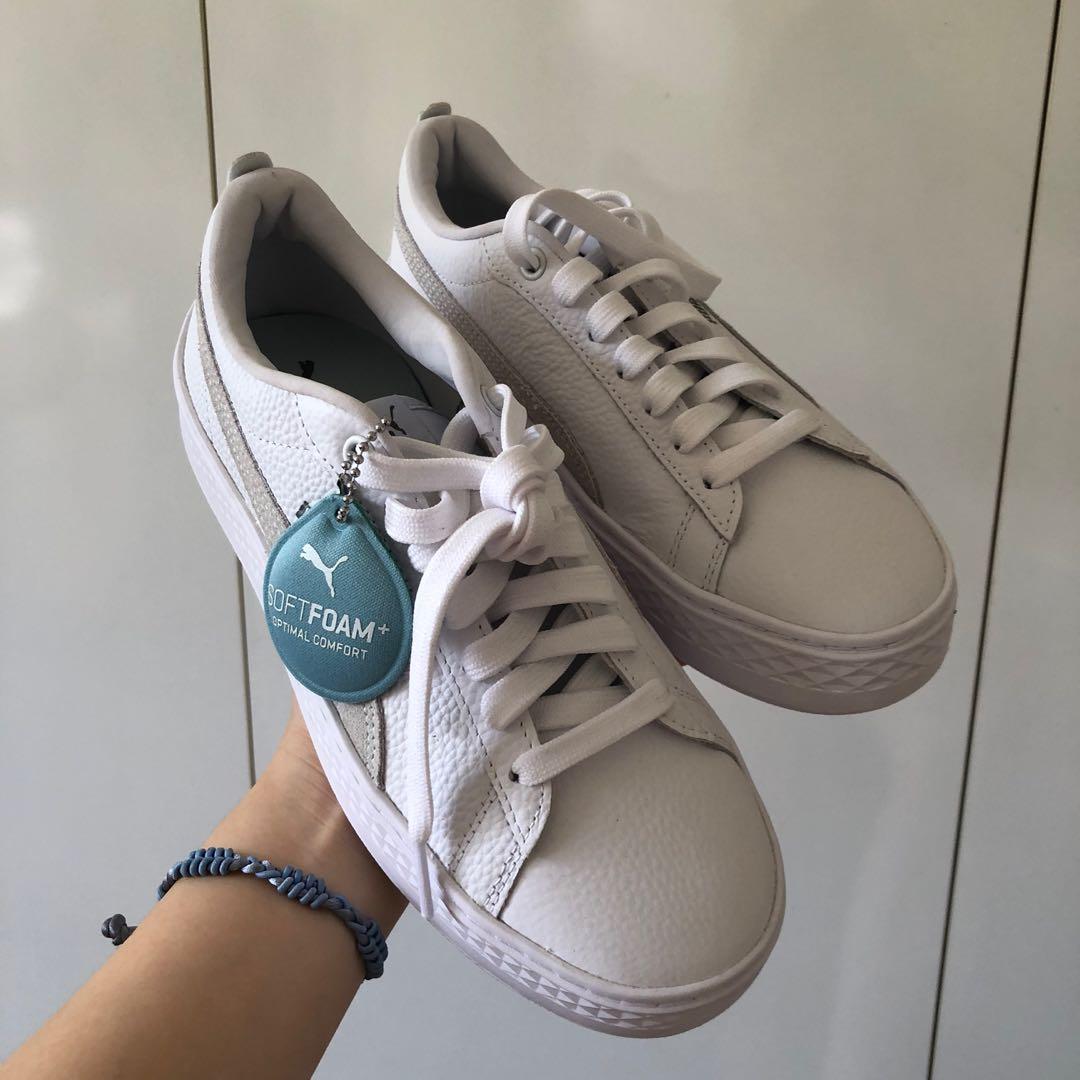 PUMA Women s White Sneakers Women s Fashion Footwear Sneakers