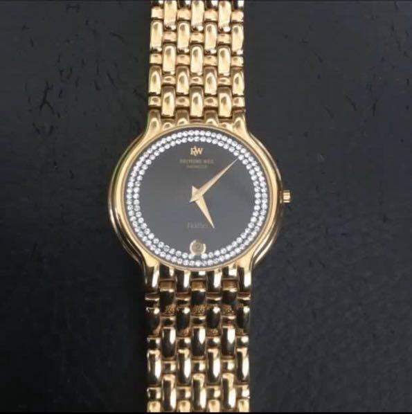 Raymond Weil Fidelio 4802 18k gold plated with diamond watch for men