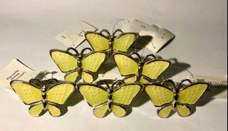 Set of 6 Butterfly Napkin Rings