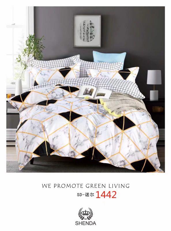 Single / Super single comforter set , Furniture & Home Living, Furniture, Bed Frames