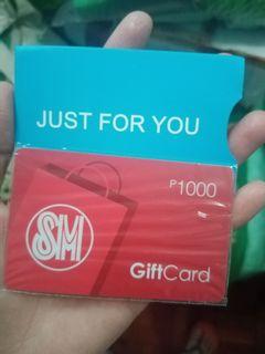 SM Gift Card P 1,000