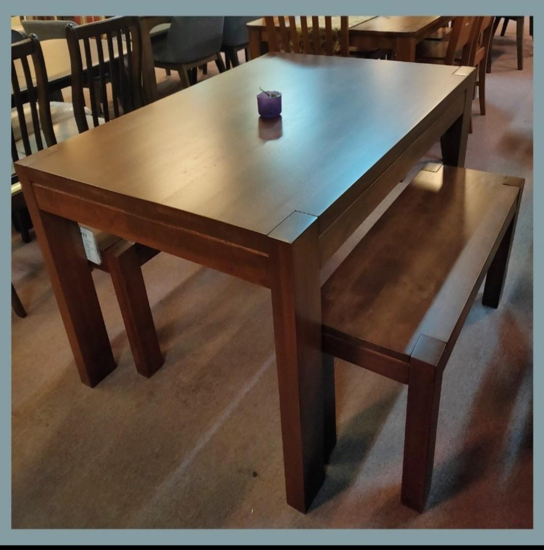 Solid Wood Dining Table Chair Bench Furniture Tables Chairs On Carousell