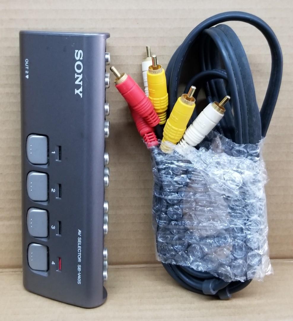 Sony AV selector SBV40S Hubs 索尼 AV接駁器, 音響器材, 可攜式音響設備 Carousell