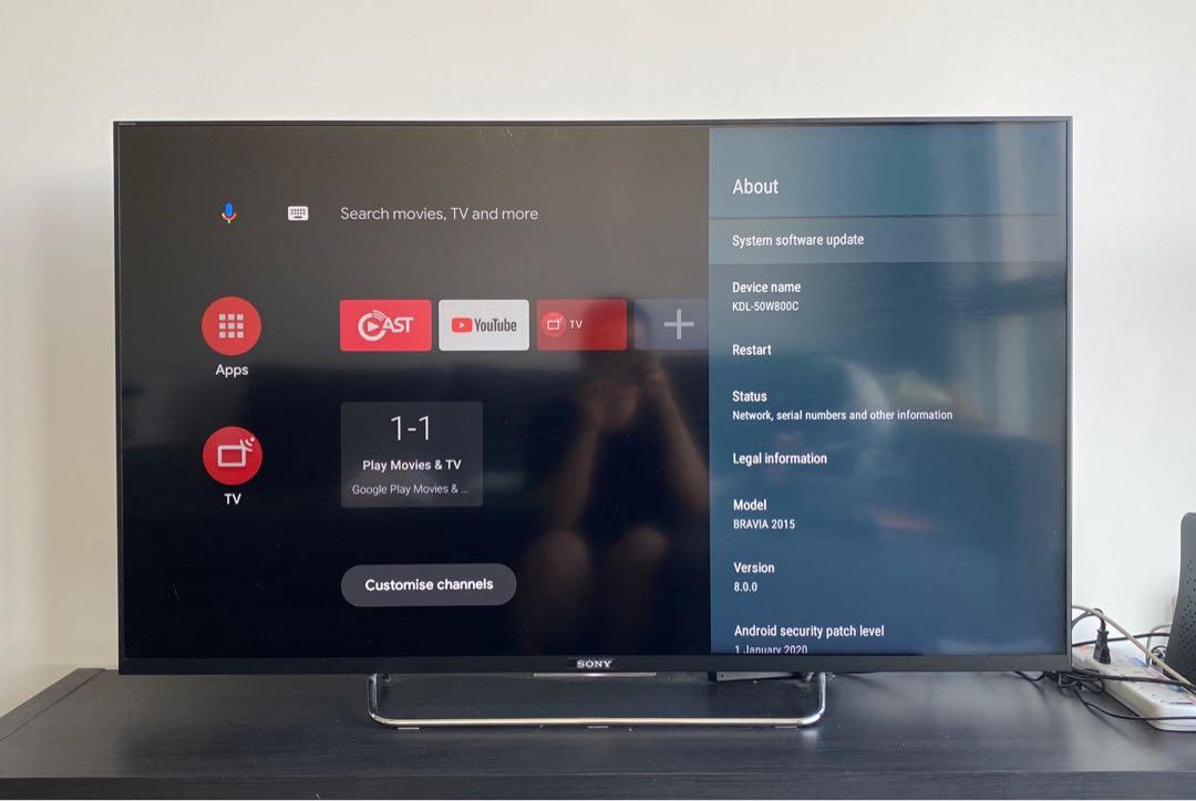 Sony Bravia KDL50W800C, TV & Home Appliances, TV & Entertainment, TV