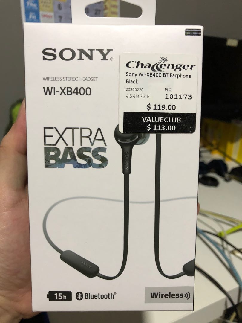 Sony Earpiece WI-XB400, Audio 