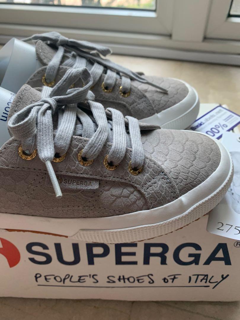 Superga Grey Sneakers Women s Fashion Footwear Sneakers on