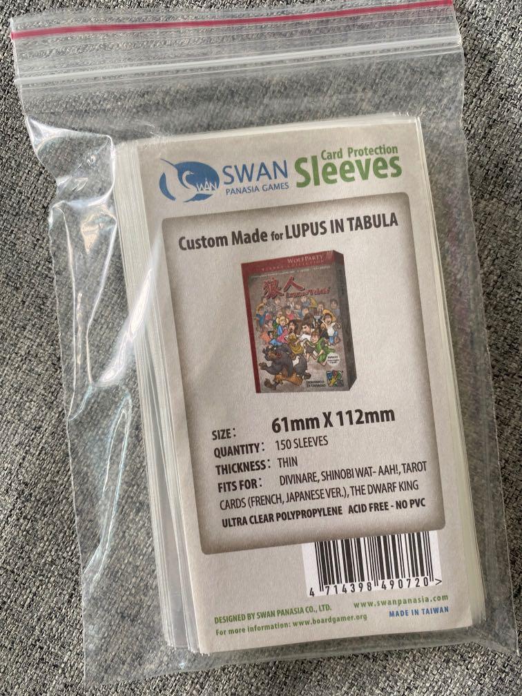 Swan PanAsia Card Thin Sleeves - Tarot Cards 61 x 112 - 150 sleeves,  Hobbies & Toys, Toys & Games on Carousell