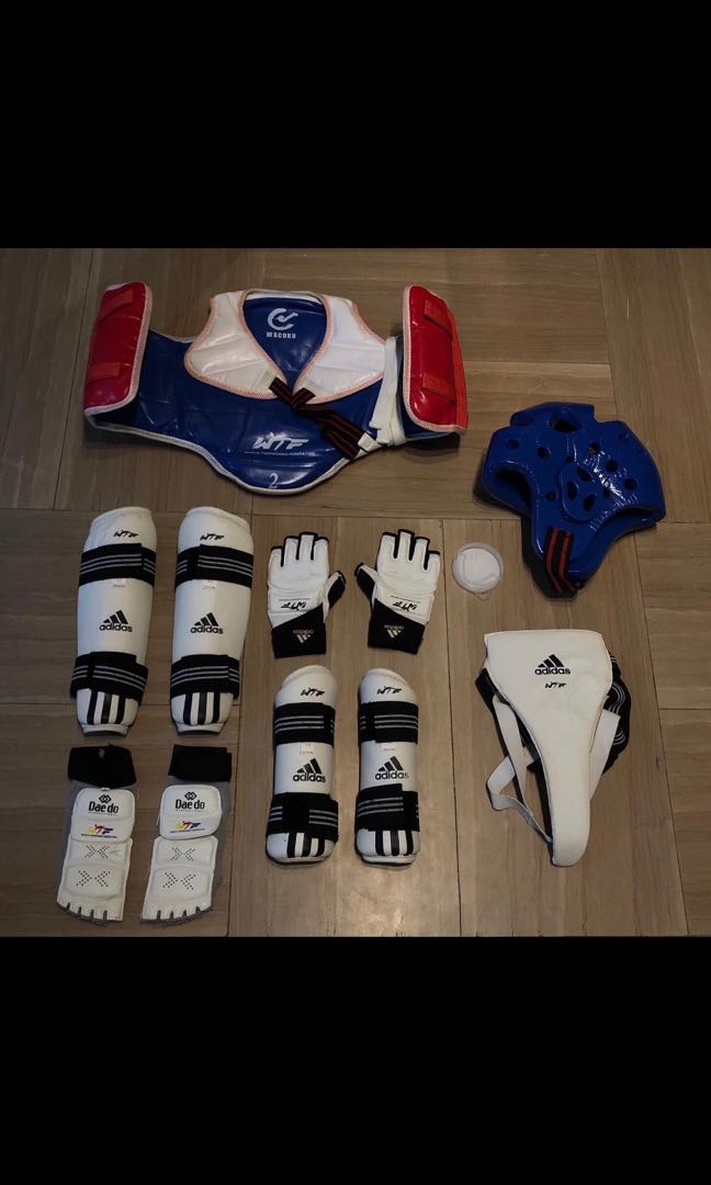 Taekwondo sparring gear, full set, Sports Equipment, Exercise & Fitness