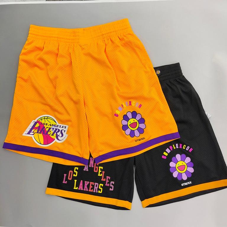 Takashi Murakami ComplexCon x LA Lakers M&N Basketball Shorts Yellow Men's  - FW19 - US