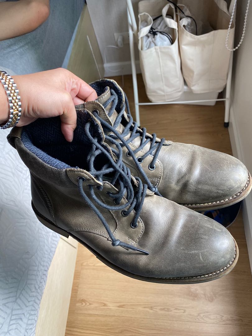 Topman leather boots top