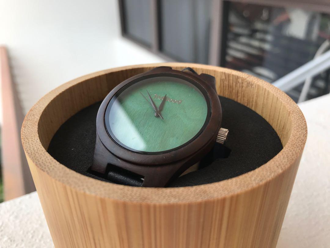 TruWood LeafGreen Wooden Watch Luxury Watches on Carousell