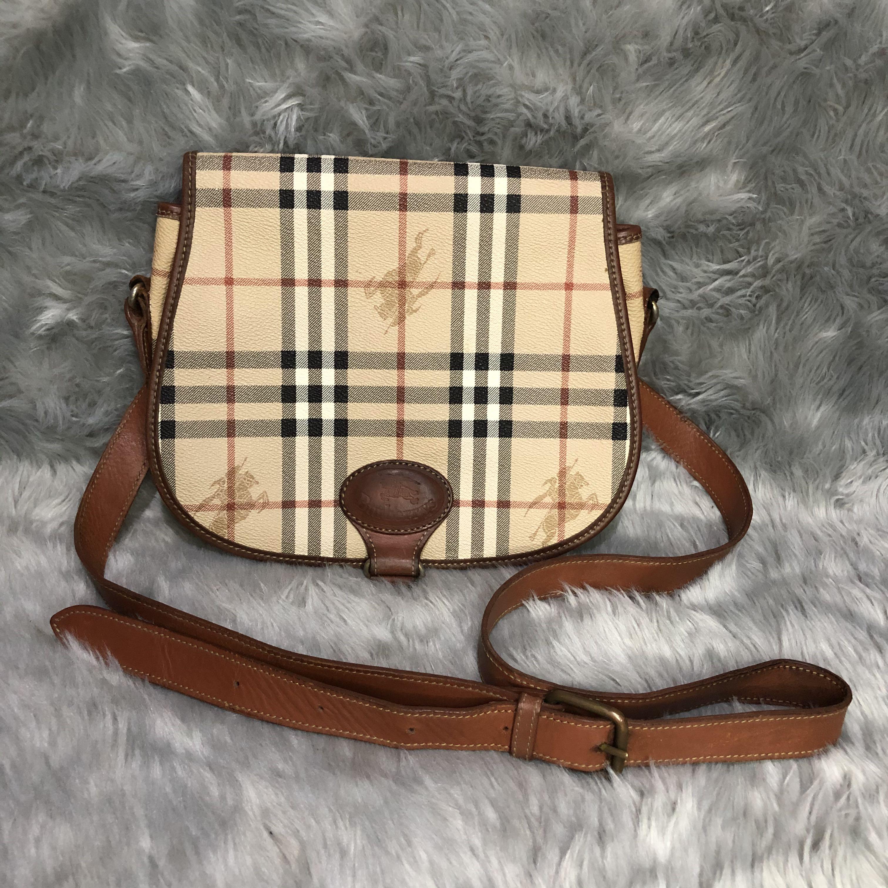 Vintage Burberry Sling Bag, Luxury, Bags & Wallets on Carousell