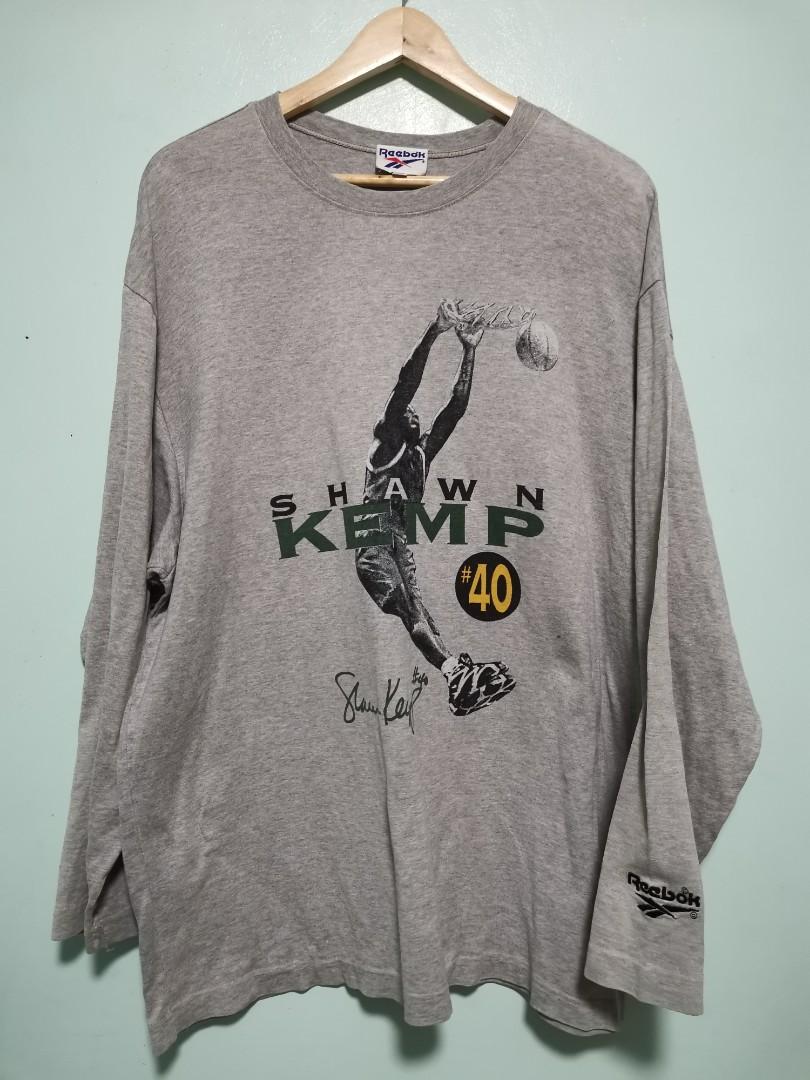 Vintage Reebok Shawn Kemp longsleeve nike jordan adidas kobe, Men's  Fashion, Activewear on Carousell