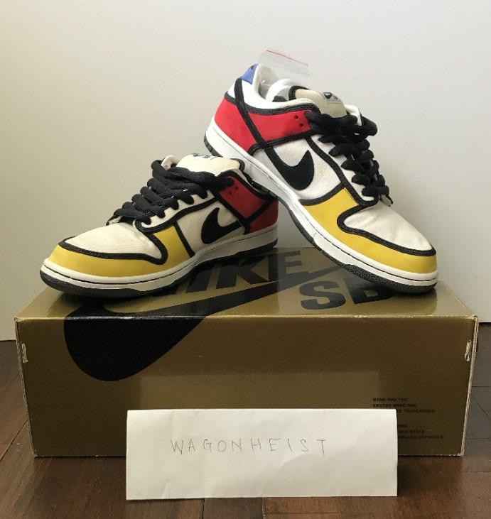 Nike dunk low pro sb piet mondrian sales