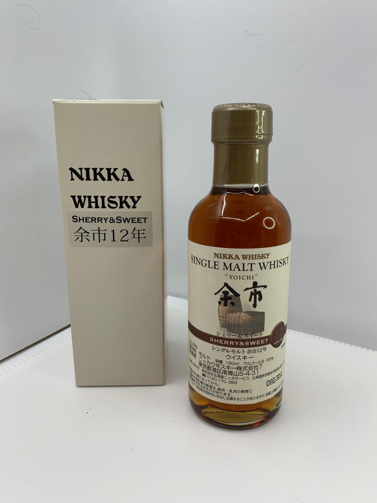 日本威士忌余市12年180ml, 嘢食& 嘢飲, 酒精飲料- Carousell