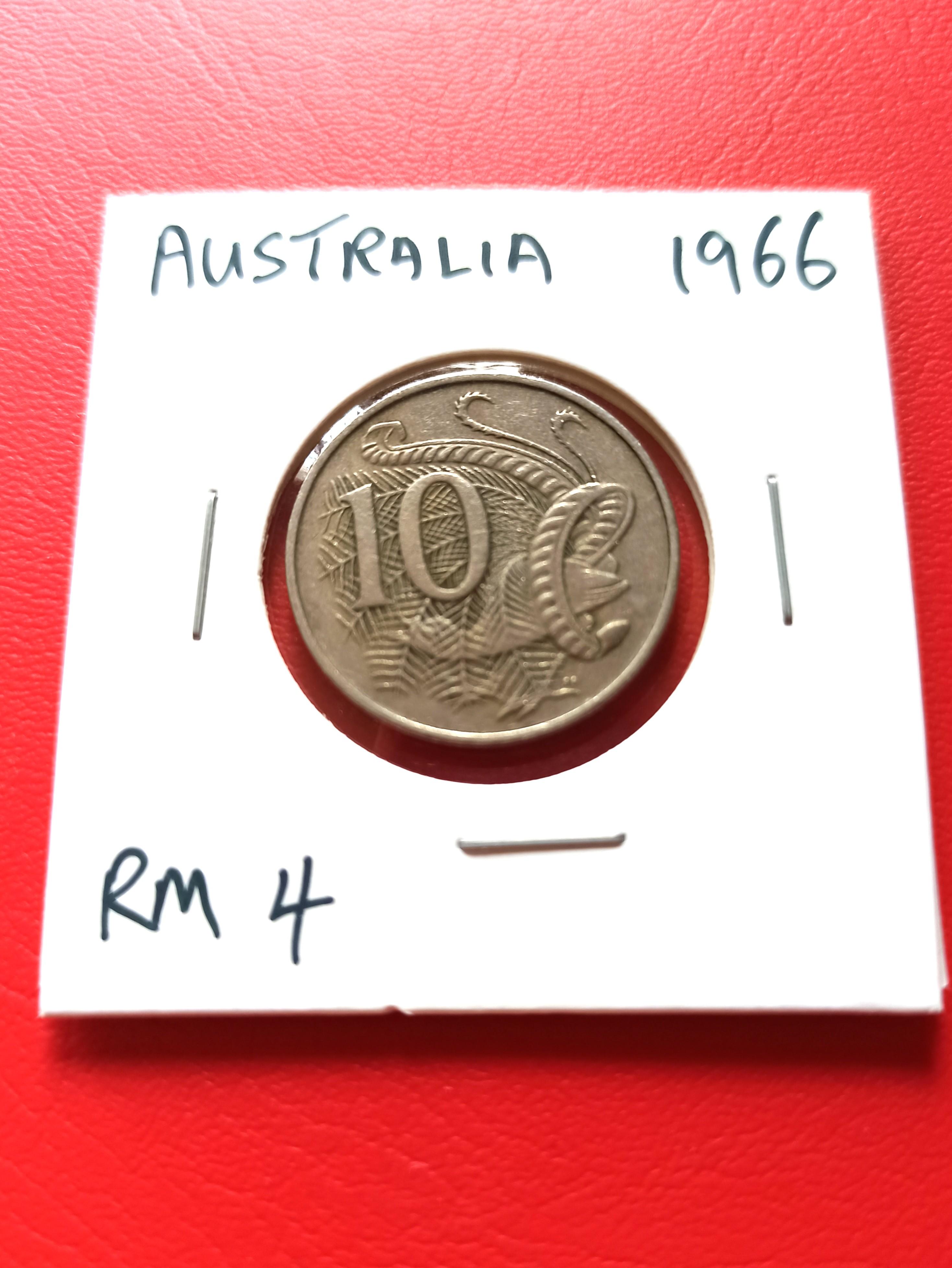 1966 Australia Old Coin Wang Syiling Duit Lama Antiques Currency On Carousell
