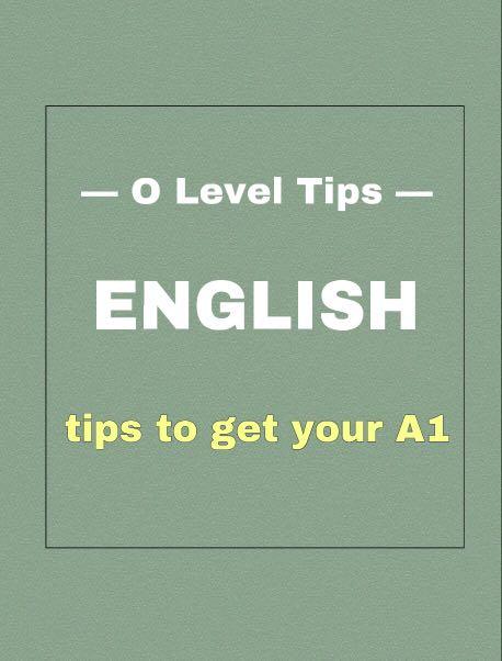 1 English Study Tips And Techniques Suitable For Primary And Secondary Levels Taking The O Levels