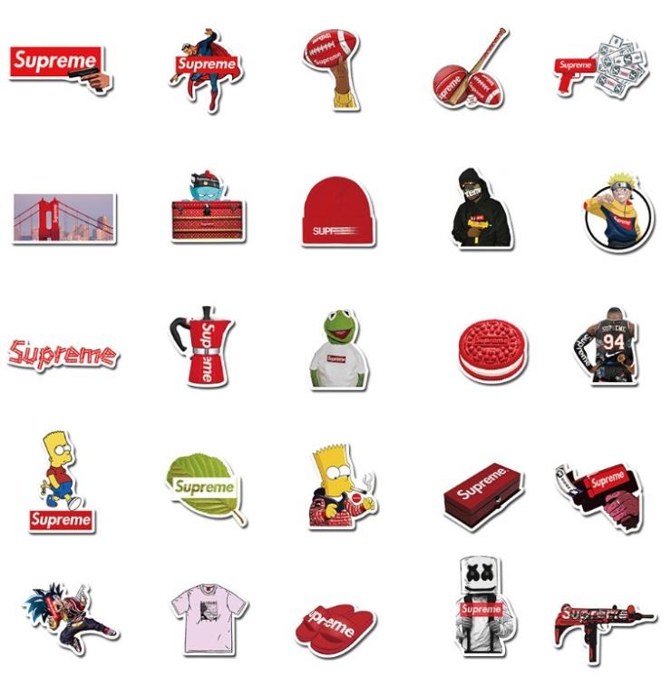 Supreme luggage sticker sales