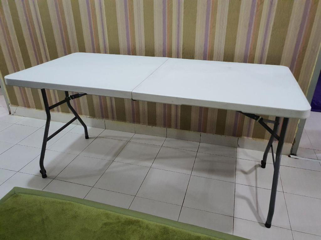6ft Meja Lipat Meja Camping Meja Sebaguna Home Furniture Others On Carousell