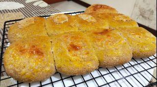 9 Keto Bread Rolls | Buns | Net Carbs 1.2g | Keto Peanut butter | Cheese | Plain