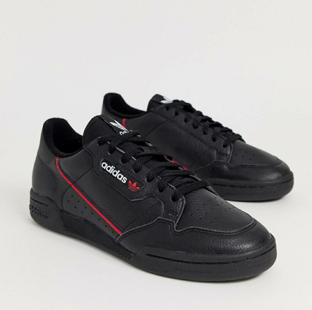 All black sales adidas continental
