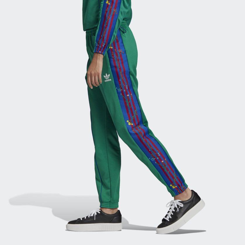 ADIDAS FLORAL TRACK PANTS Men s Fashion Activewear on Carousell