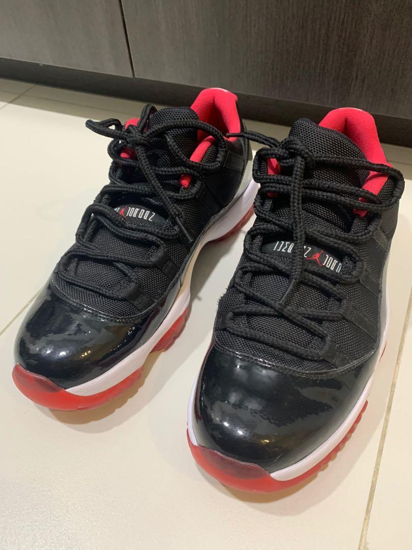 jordan 11 bred crease
