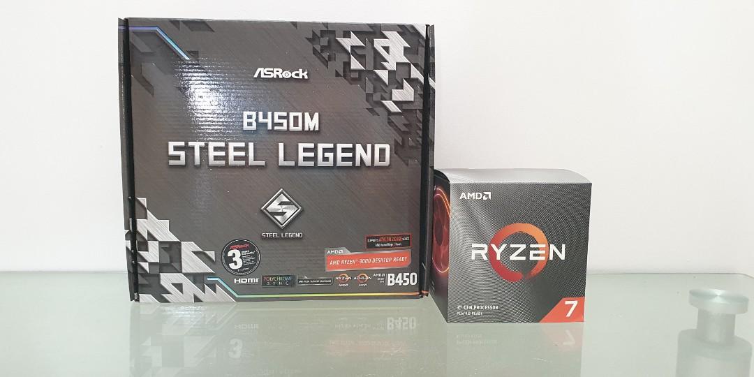 B450 steel legend ryzen 3700x cheap