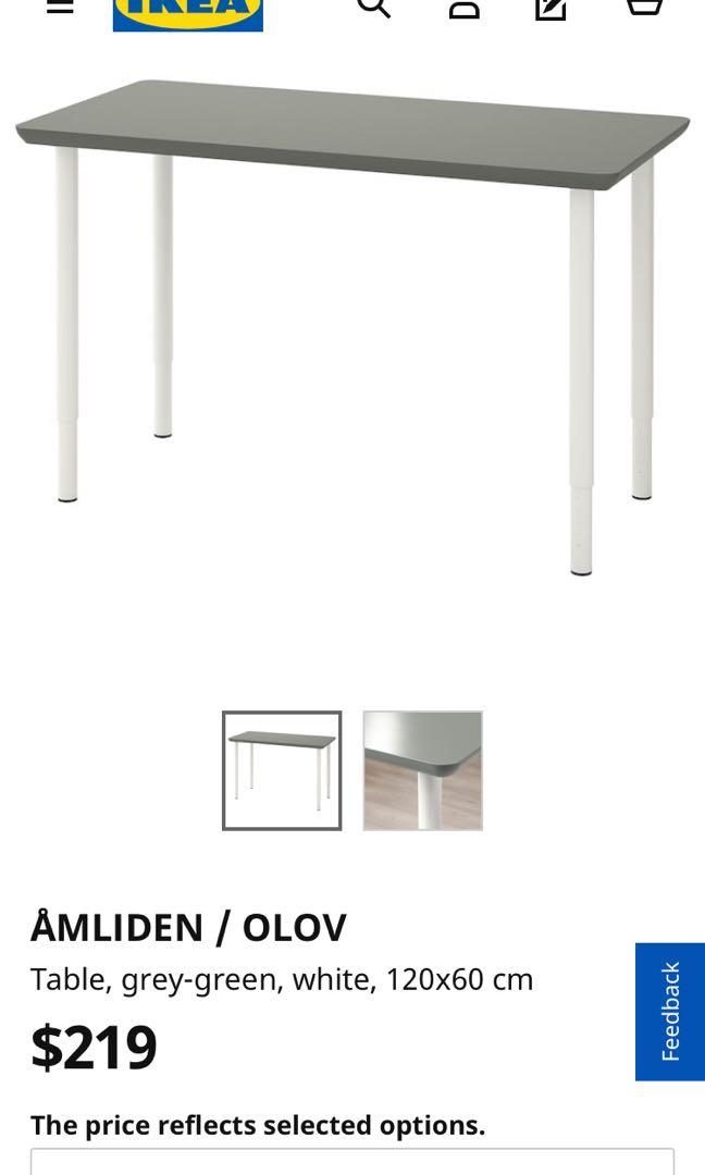 Amliden/Olov Ikea study Table/Desk, Furniture u0026 Home Living 