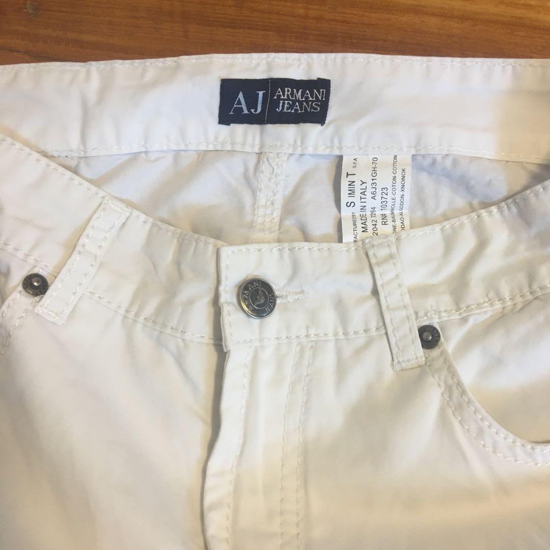 White cheap armani pants