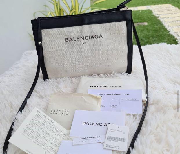 Balenciaga shop canvas pochette