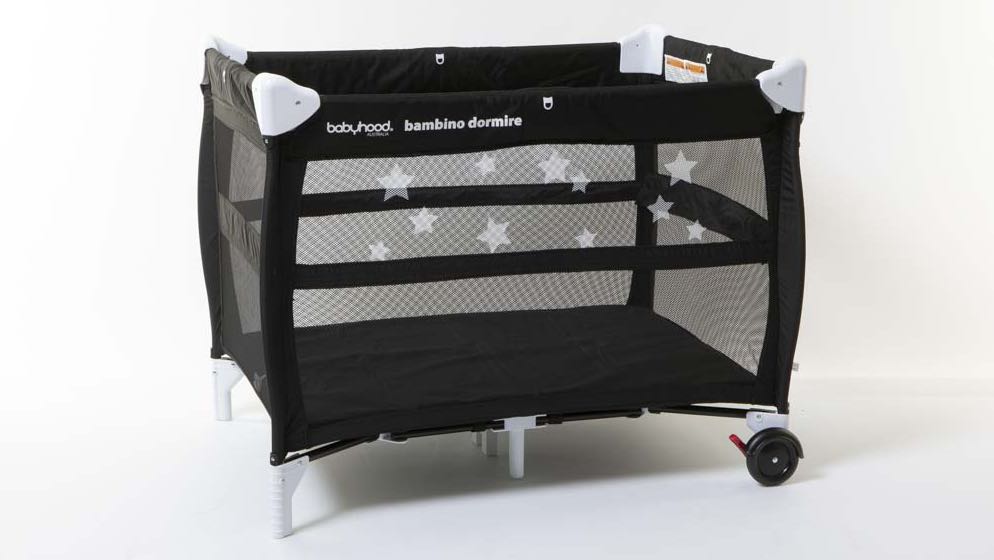 BABYHOOD BAMBINO DORMIRE PORTACOT BLACK AND WHITE Babies Kids