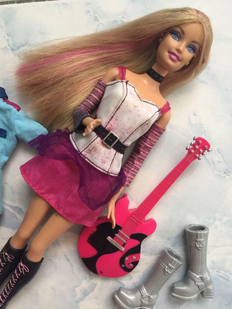 Barbie Vintage Rockstar With Other Set Of Clothes, Hobbies & Toys, Toys 