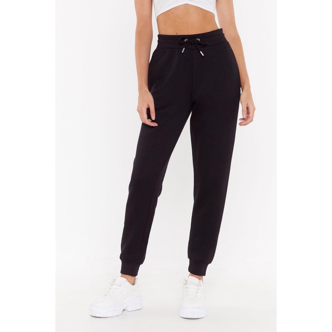 Black high waisted jogger hot sale pants