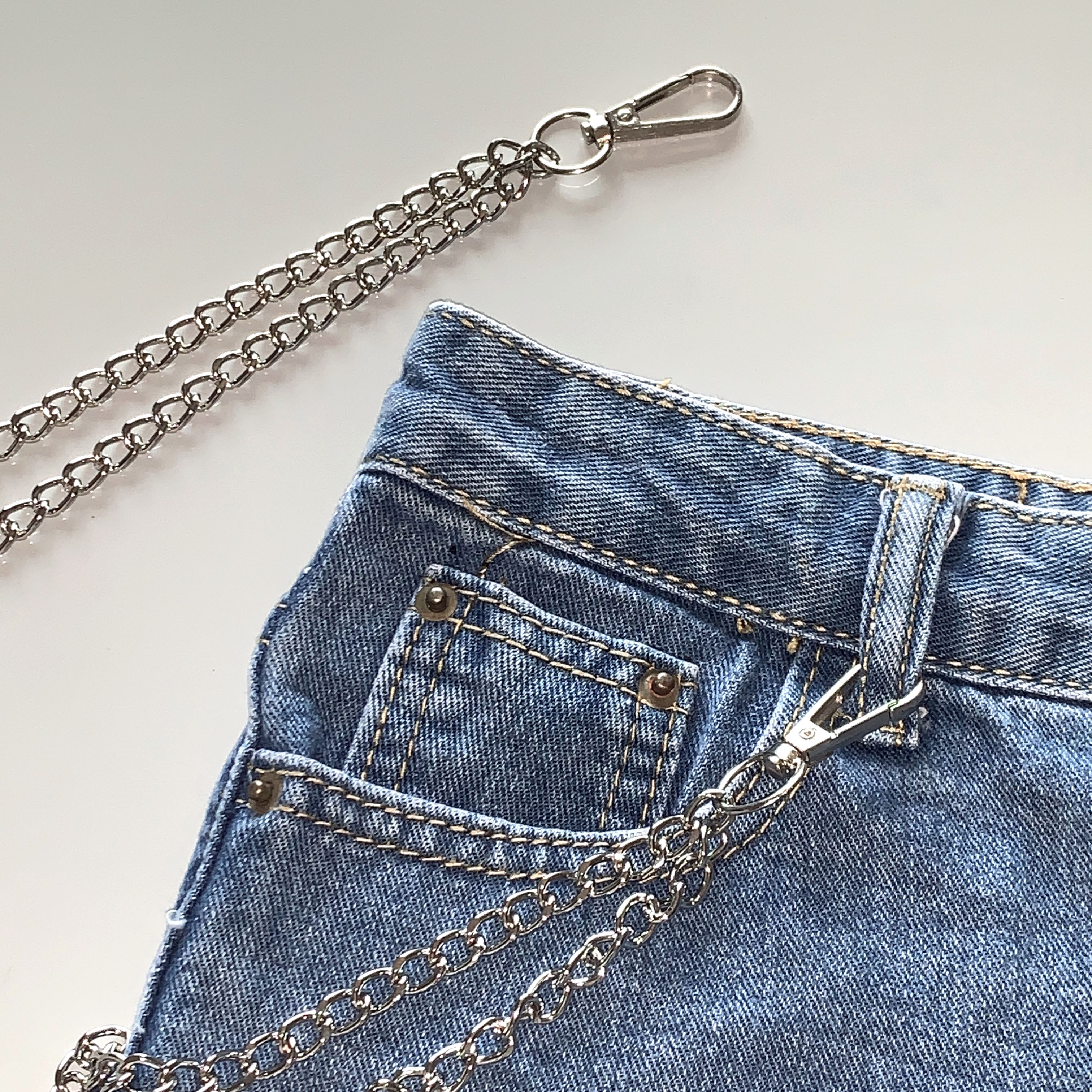 silver jeans chain