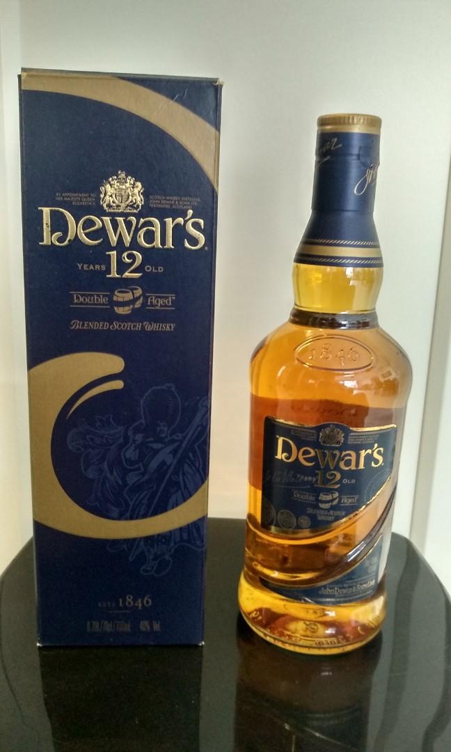BNIB] Dewar's 12 Years Old Scotch Whisky 700ml, Food & Drinks ...