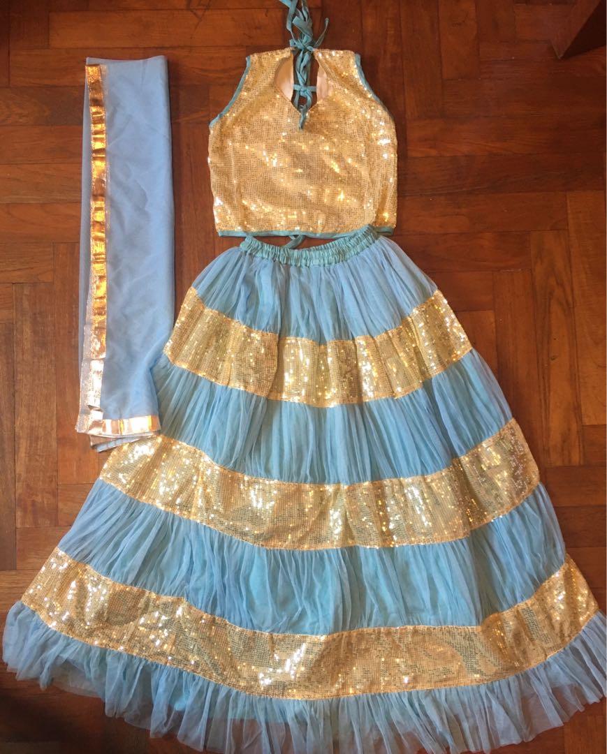 golden colour frock for baby girl