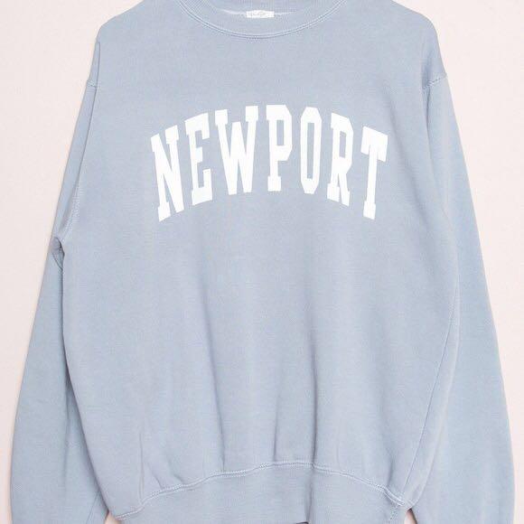 Brandy Melville Periwinkle Erica Newport Sweatshirt