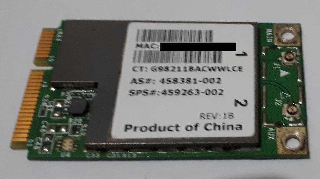 BroadCom BCM94312MCG Laptop Wifi Card (Category: Networking) located in Quezon City. Submitted by thedarkdragon11 (Listing ID 1027078724, Image 1). Description: BroadCom BCM94312MCG Laptop Wifi Card 1 item available. In good condition. Last price posted. Delivery/Shipping: Grab Delivery, Lalamove, LBC or any courier preferred by the buyer; Shipping fee shouldered by the buyer; Also available for pick-up. Compatibility is buyer's responsibility..