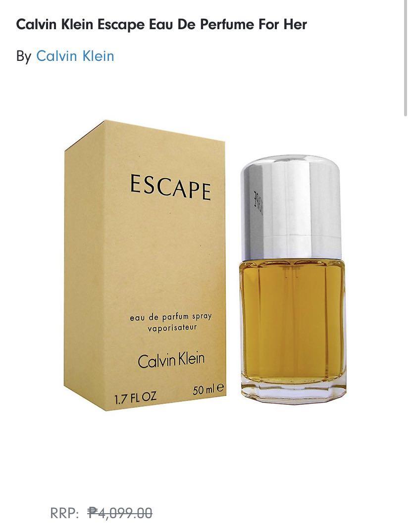 Perfume escape calvin klein 50ml on sale